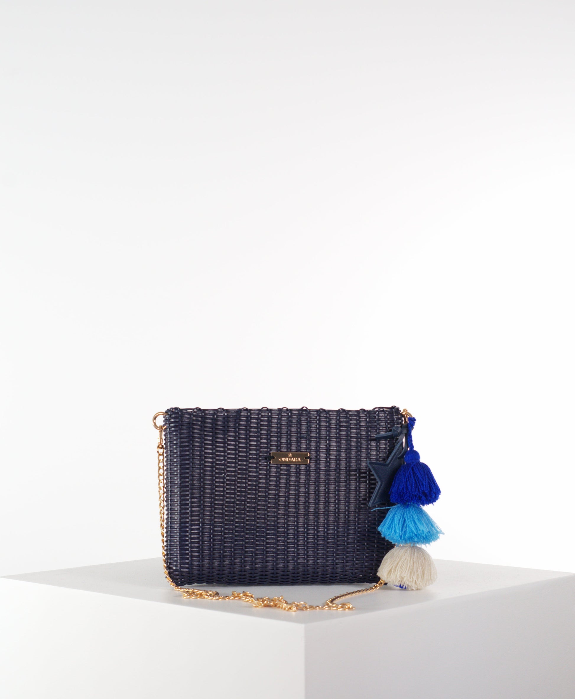 Clutch Ondara Azul Marino de Ondara Bags · detalle 2