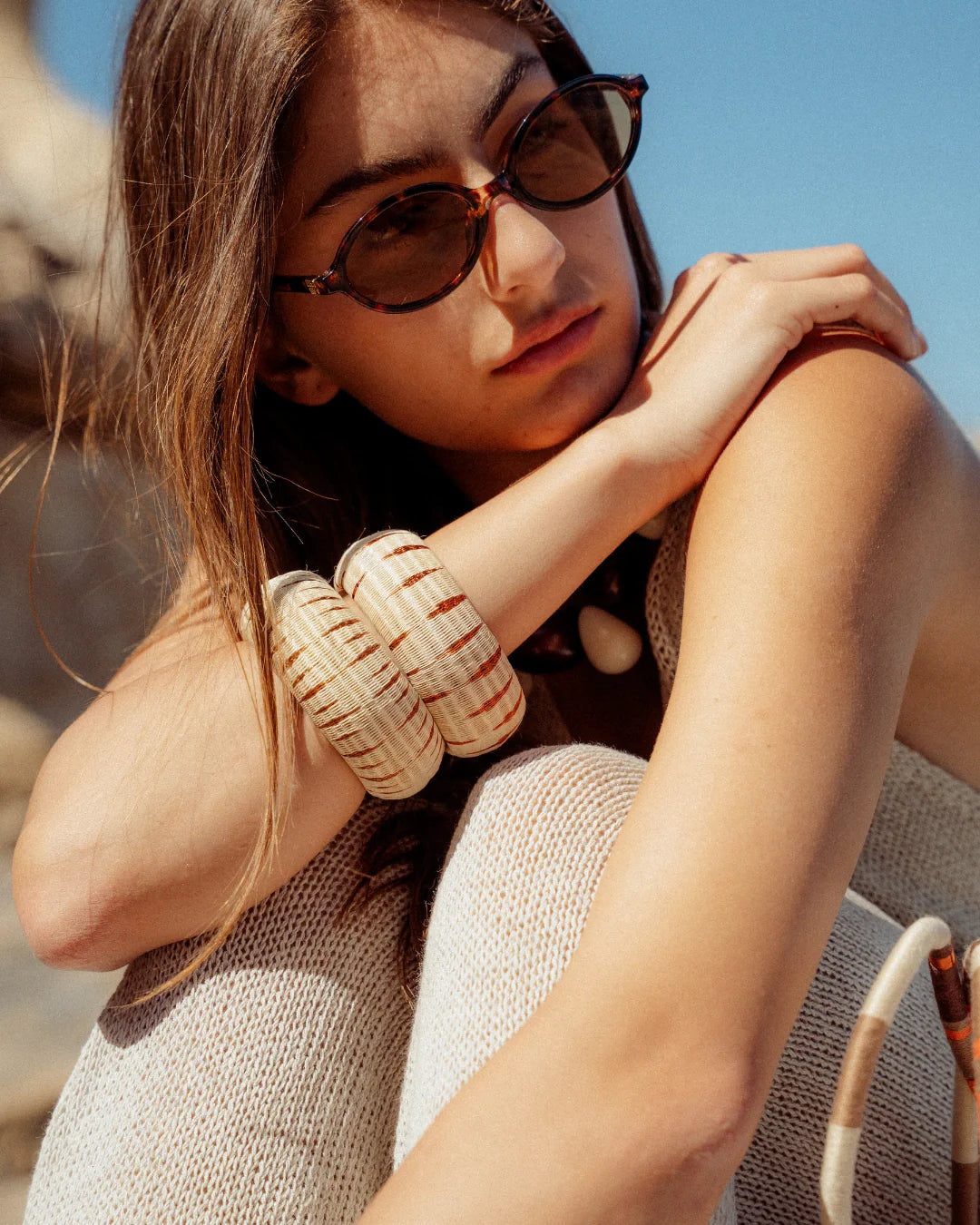 Pulsera Franca Cobre de Coper · fibra de werregue y cobre