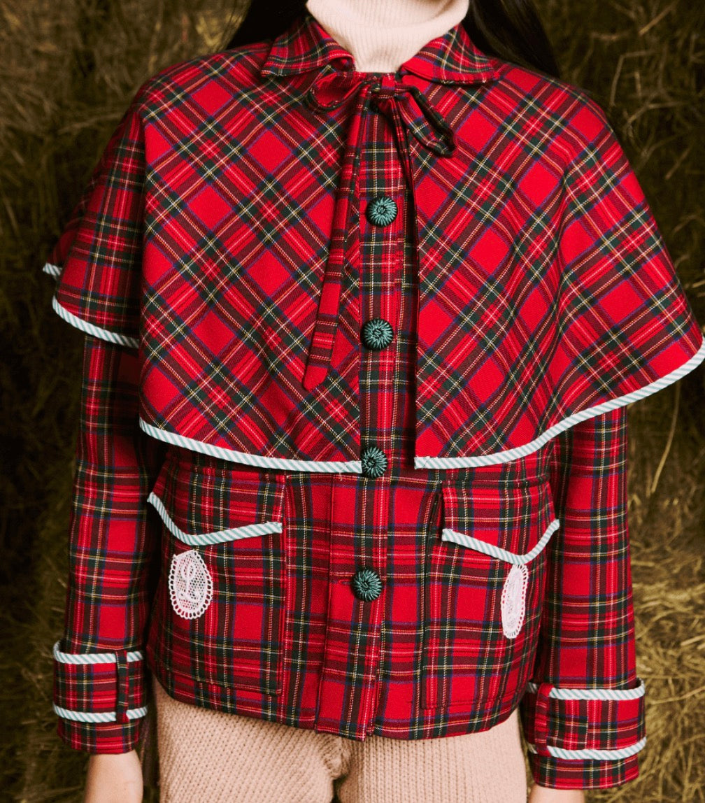 Chaqueta Ellioth red tartan