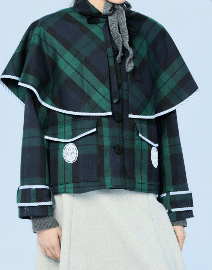 Chaqueta Ellioth blue tartan