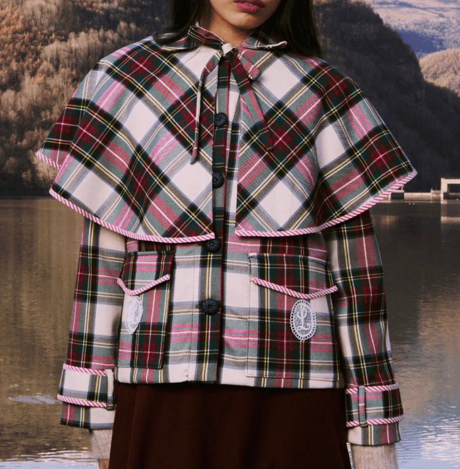 Chaqueta Ellioth beige tartan