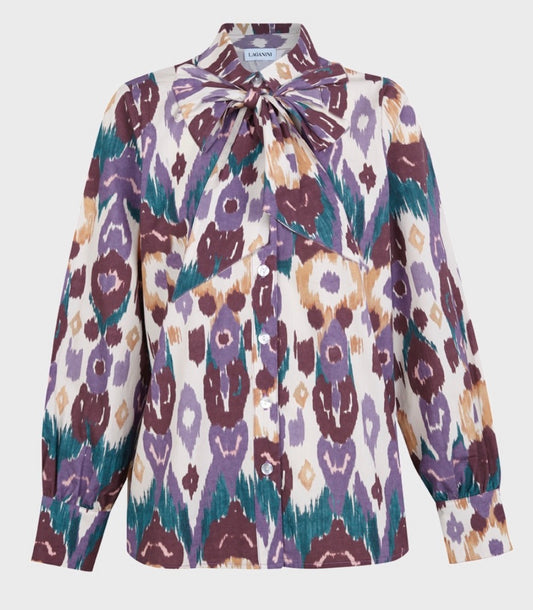 Camisa candy ikat purple