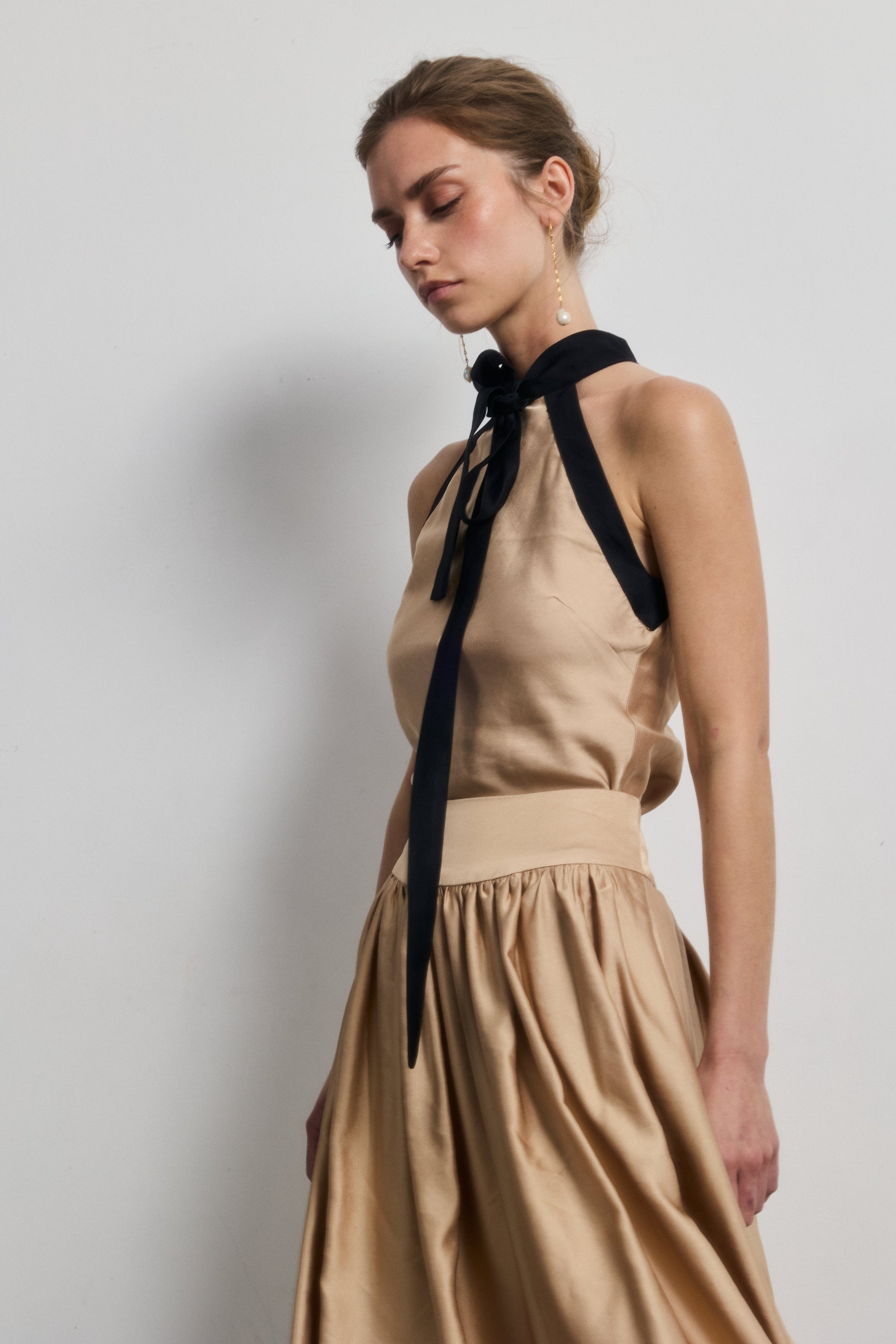 Falda Elsa Beige — Galcon Studio · detalle 1