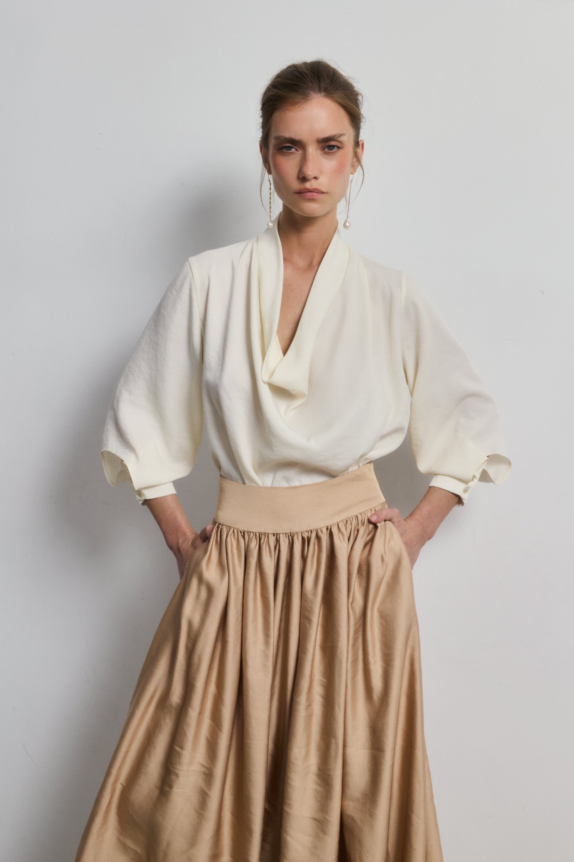 Camisa Gwyneth Blanco — Galcon Studio · detalle 3