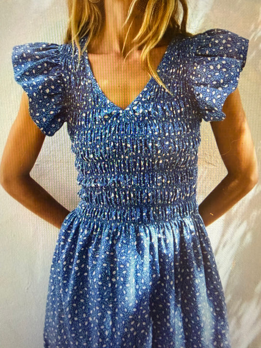 Vestido Marina midnight bloom