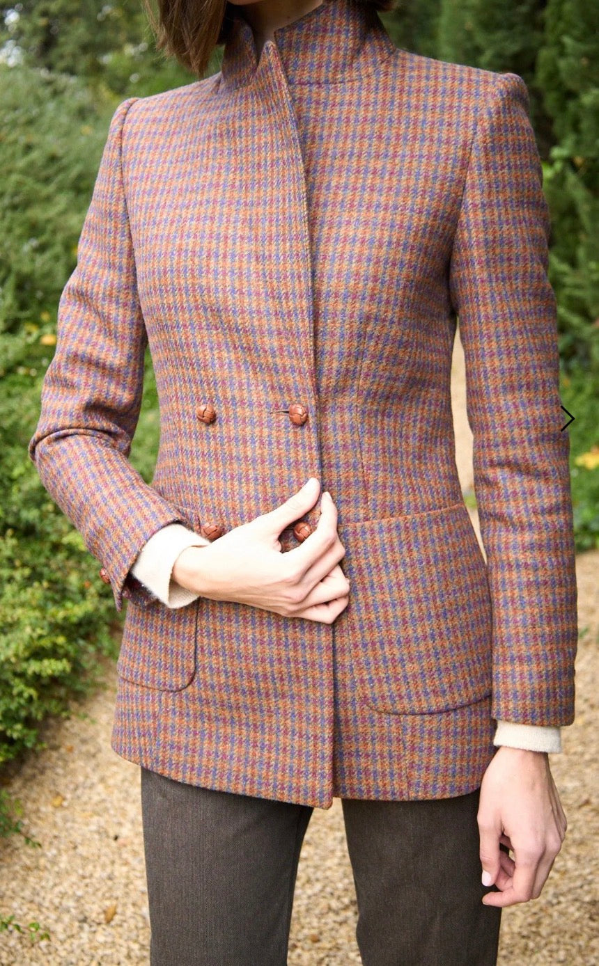 Blazer cruzado naranja
