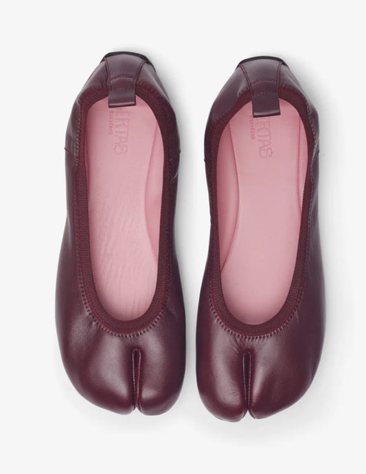 zapato tabi burgundy