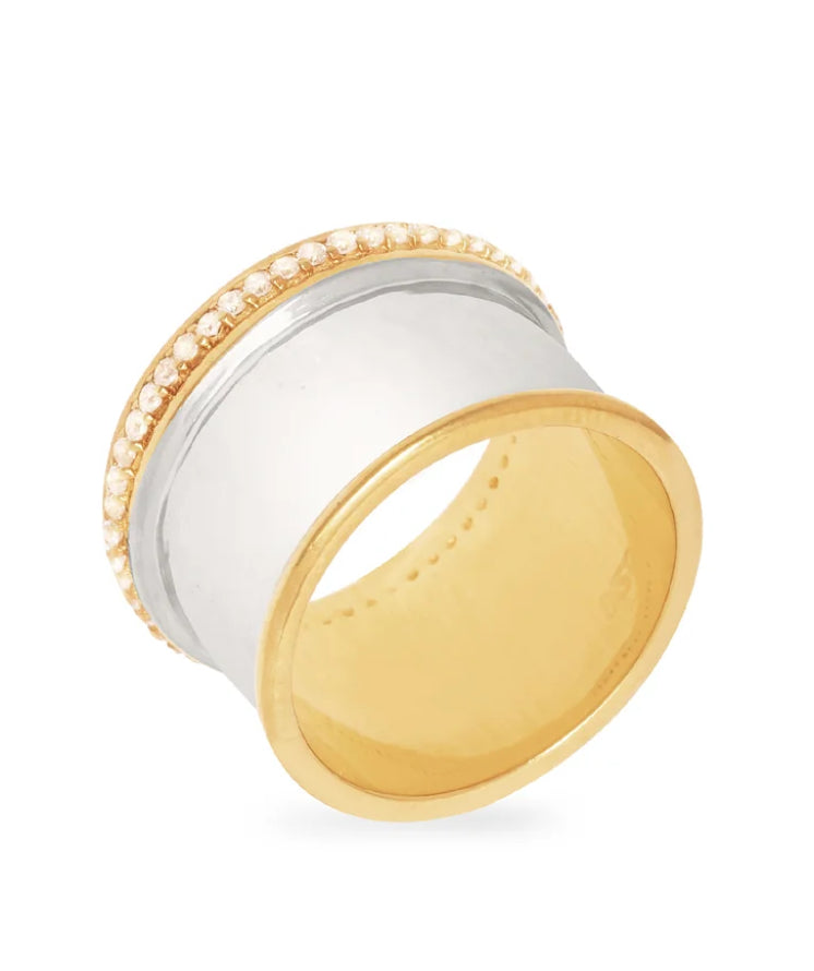 Anillo plata circunferencia 11 circonitas