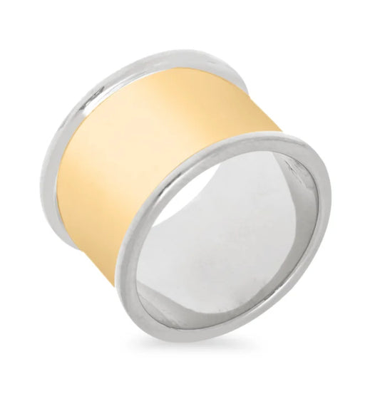 Anillo dorado circunferencia 13