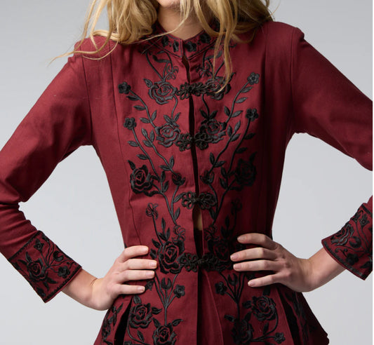 Chaqueta rocio burdeos