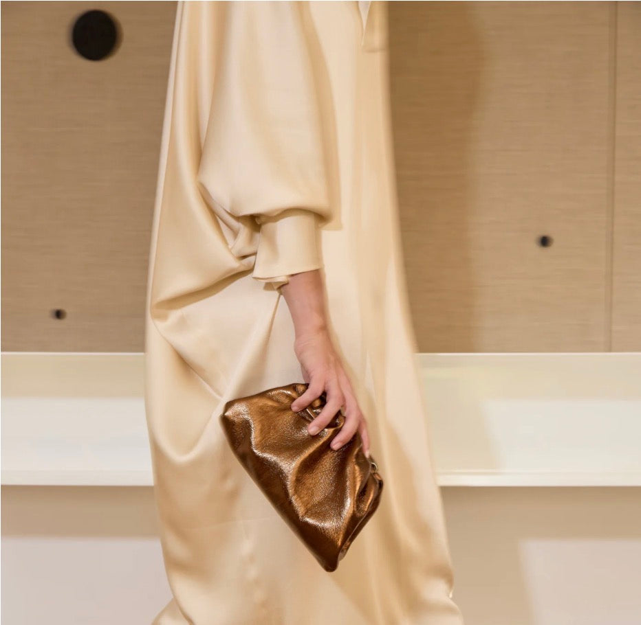 Bolso Cebu Mini Metalizado Oro Viejo