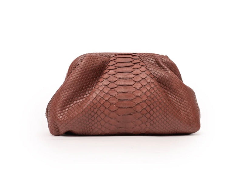 Bolso Cebú Mini de Noumad en color teja, clutch pequeño de Portico Concept