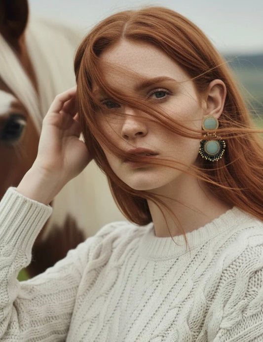 PENDIENTES CRETONNE MOSS