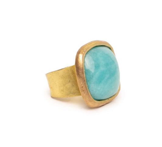 ANILLO DIANA AMAZONITA