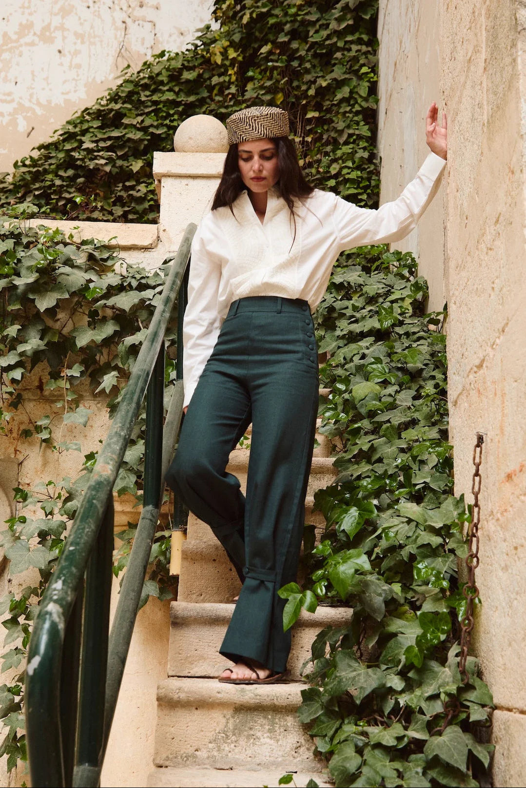 Pantalón Faustina verde