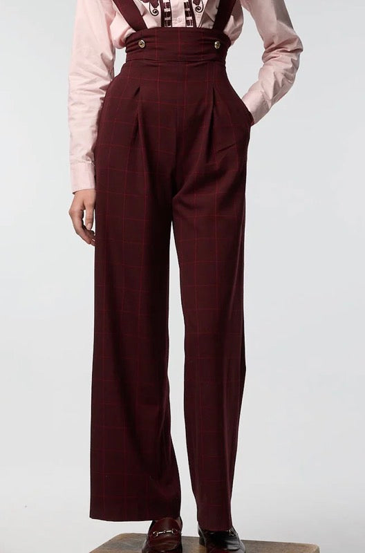 mono arias cuadros granate