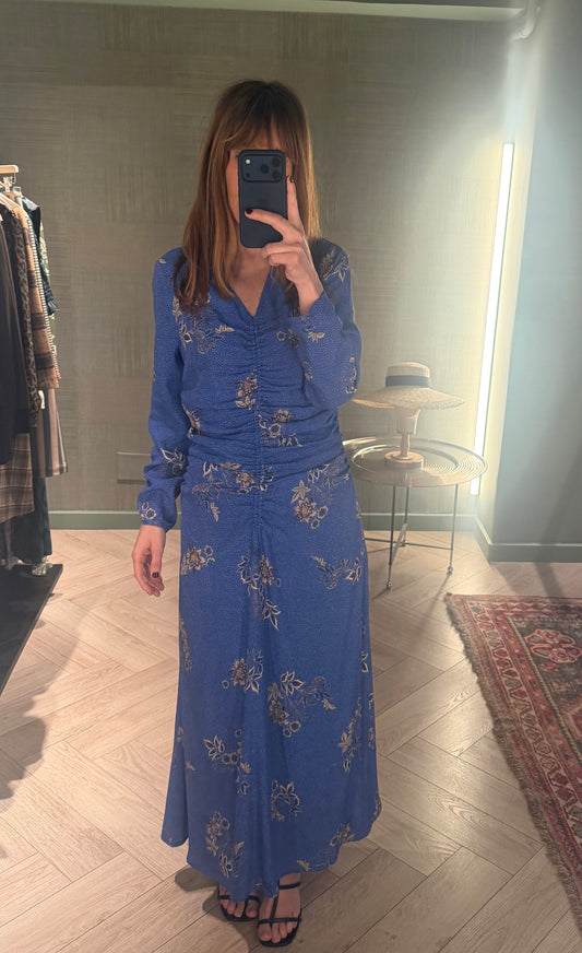 Vestido Pamela blue bloom