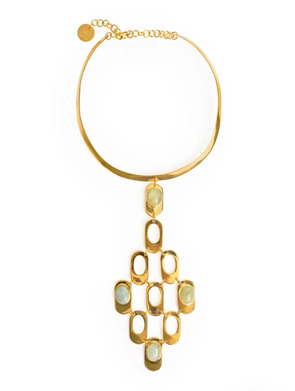 Collar Aquamod con colgante de aguamarina – Olga Prieto · PORTICO Concept, Turó Park Barcelona