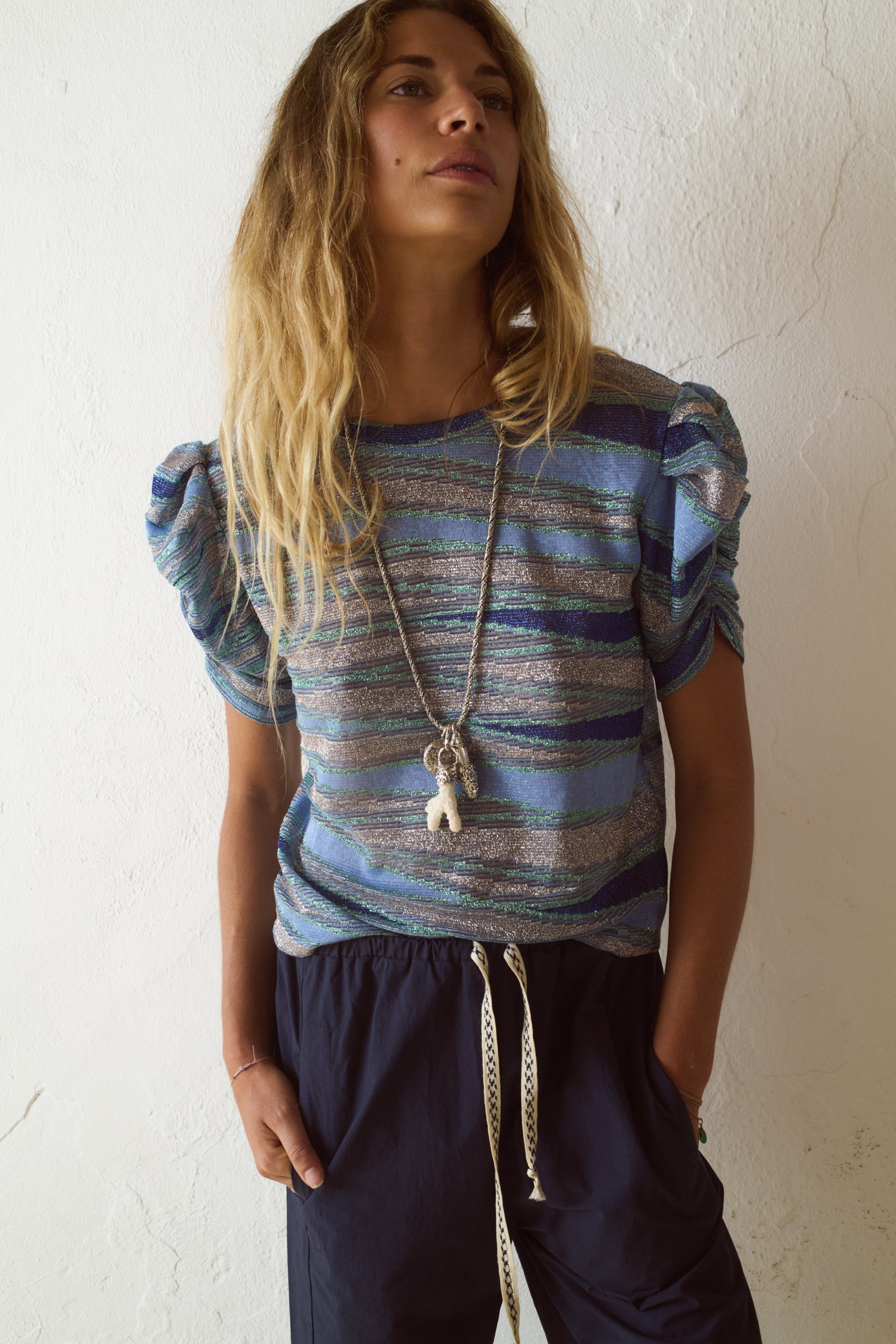 Top Formentor Josephine detalle brillo