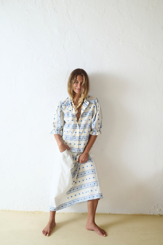 Blusa Mesquida Josephine print geométrico