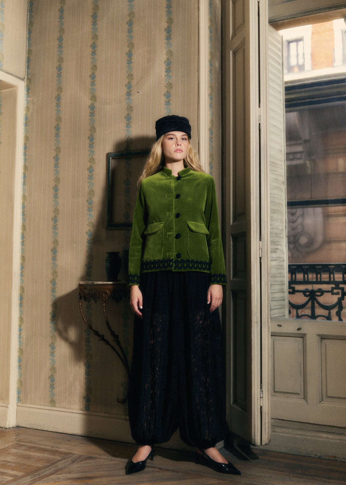 Chaqueta Tang Pistachio de Laganini · detalle 2