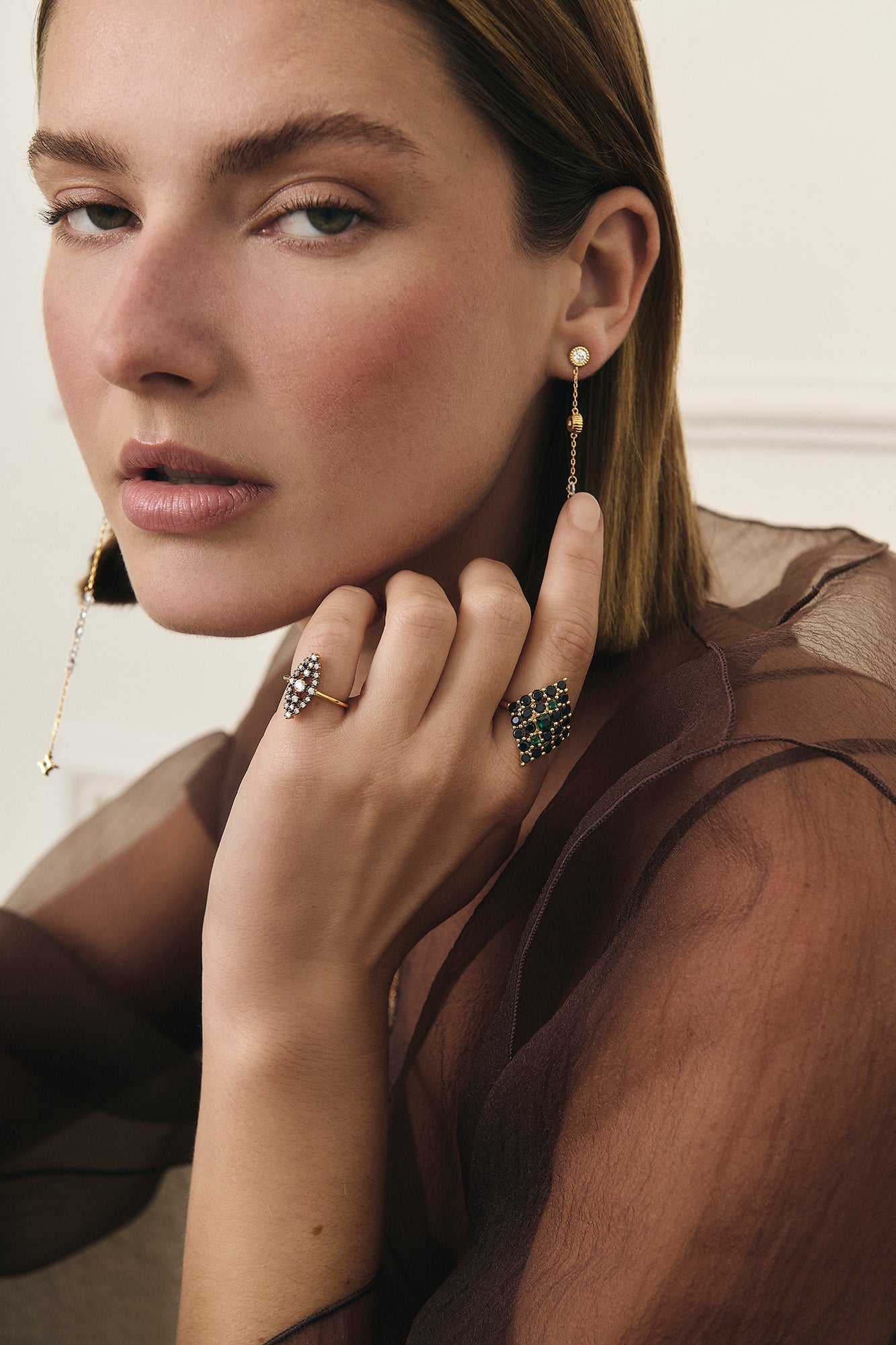 Anillo Lanzadera Cosima Negro