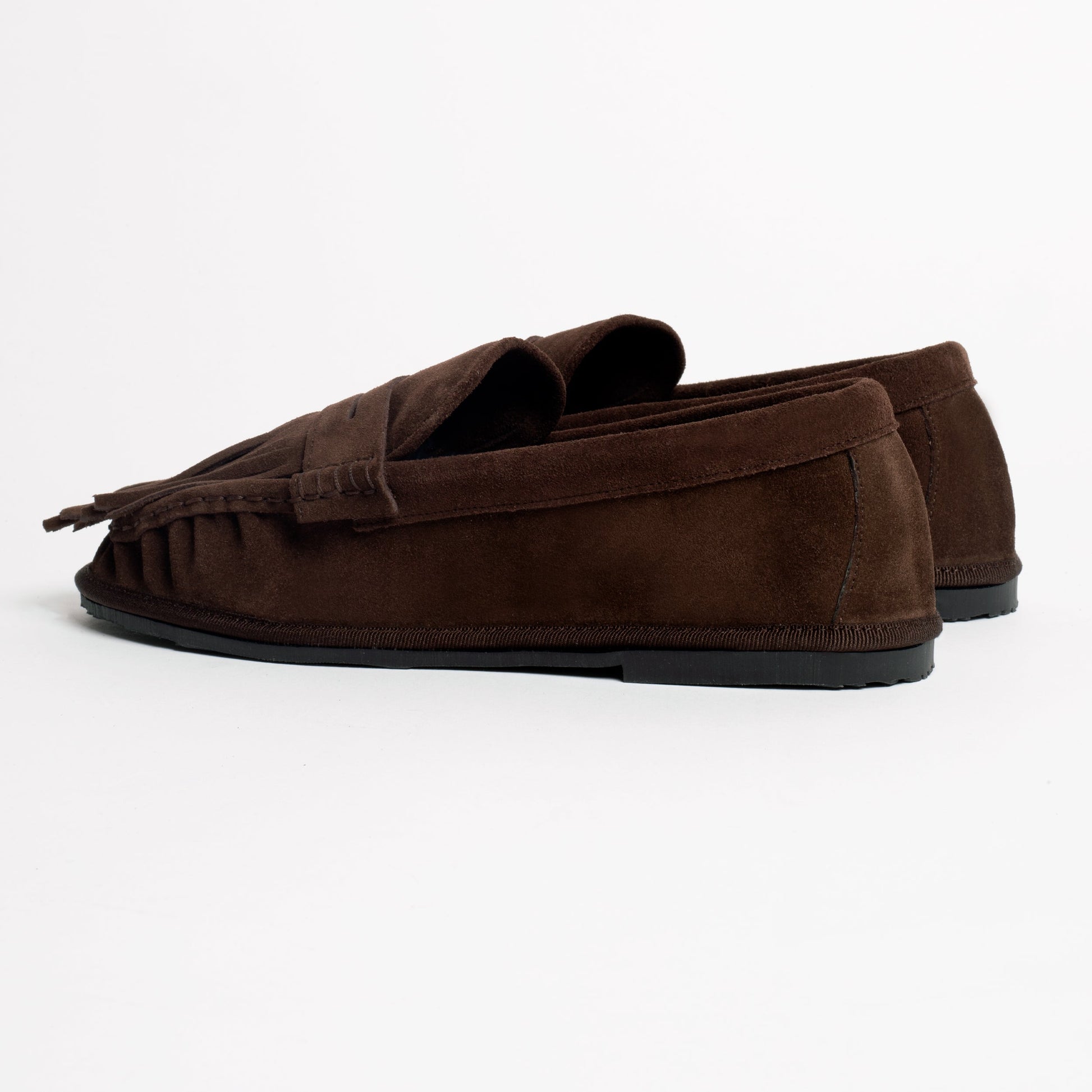 Mocasines Louvre con Flecos Chocolate de Ilio Smeraldo · detalle 2