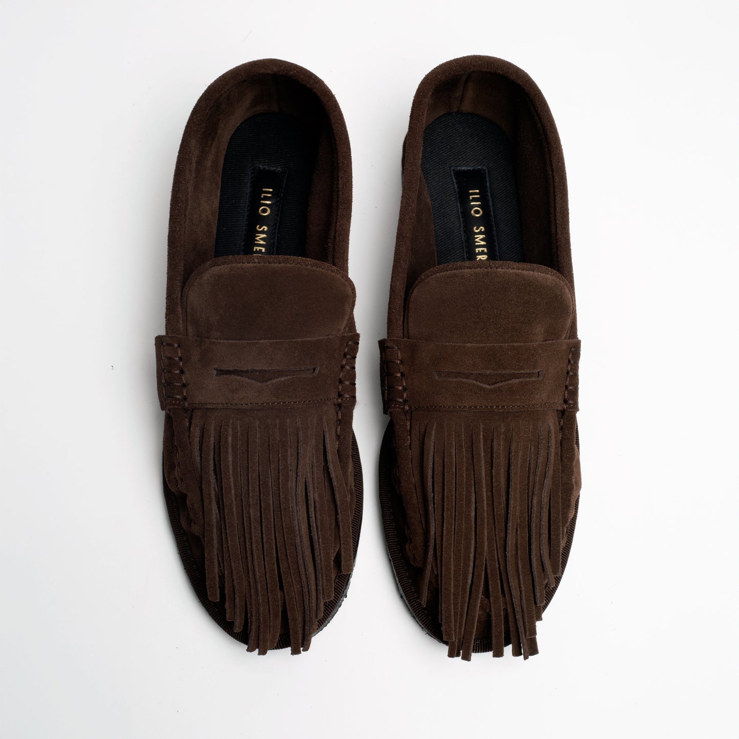 Mocasines Louvre con Flecos Chocolate de Ilio Smeraldo · detalle 3
