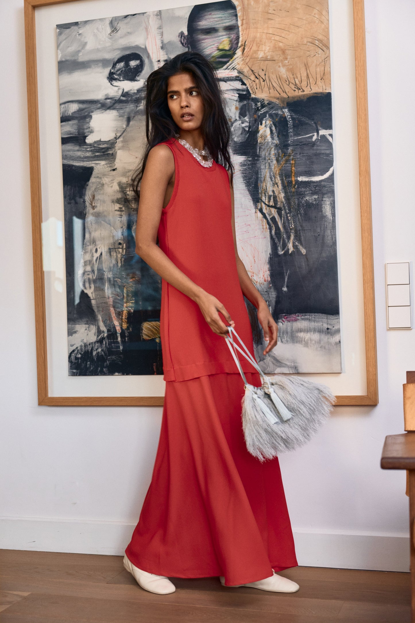 Vestido Sandra rojo de Laia Alen – Laia Alen · PORTICO Concept, Turó Park Barcelona