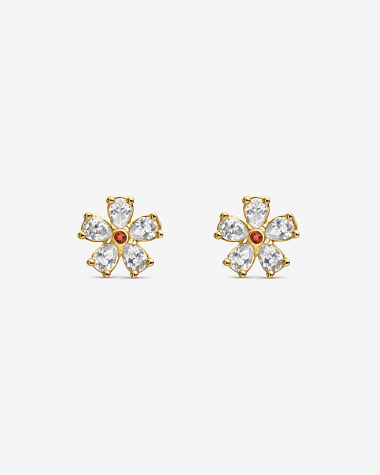 PENDIENTES LILI GRANATE