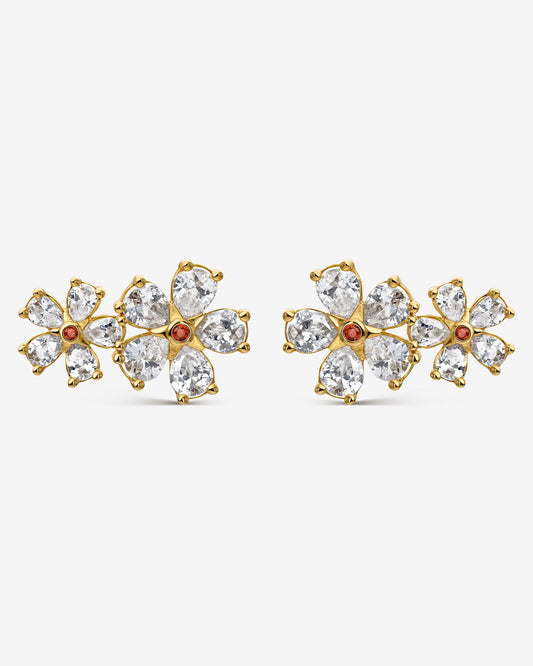 PENDIENTES FLORENCE GRANATE