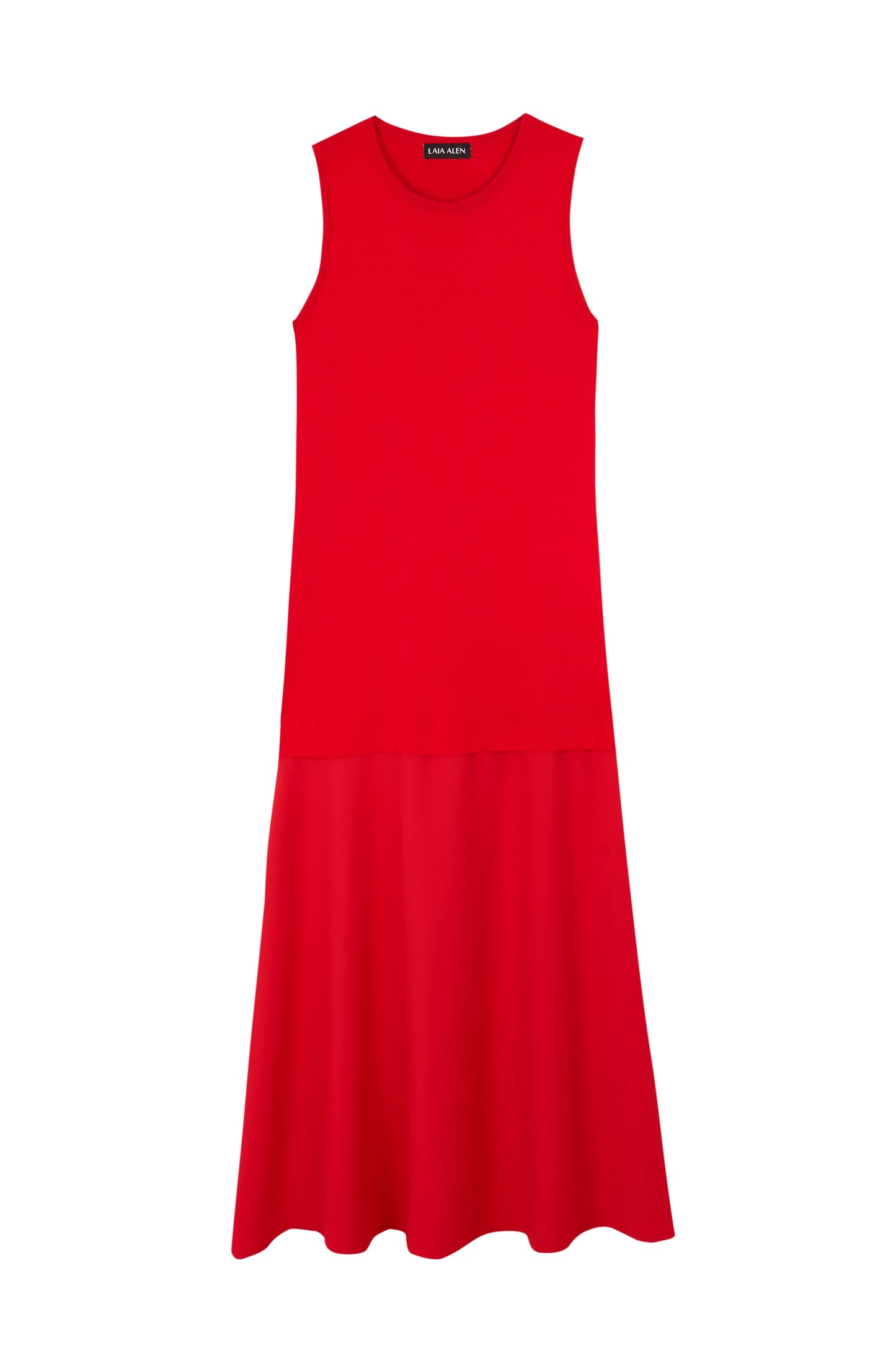 Vestido Sandra rojo de Laia Alen – Laia Alen · PORTICO Concept, Turó Park Barcelona (vista 4)