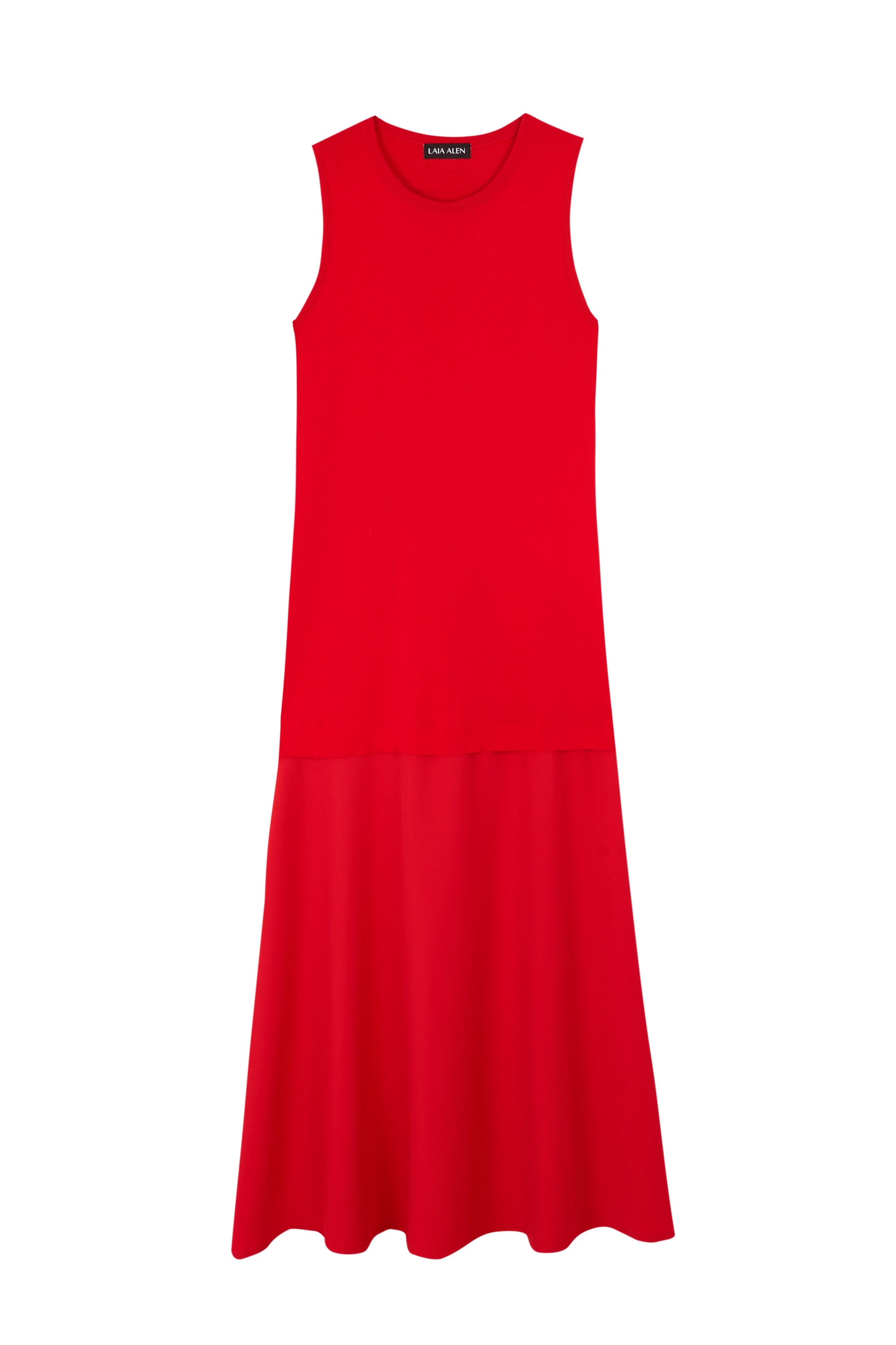 Vestido Sandra rojo de Laia Alen – Laia Alen · PORTICO Concept, Turó Park Barcelona (vista 4)
