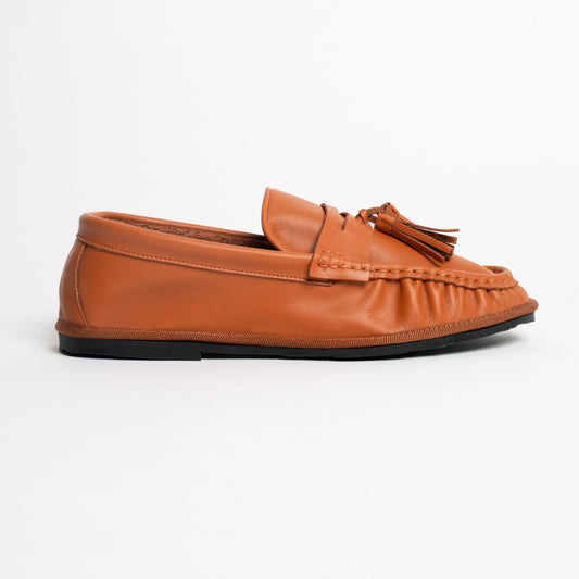 Mocasines Rivoli Piel Caramelo de Ilio Smeraldo · detalle 1
