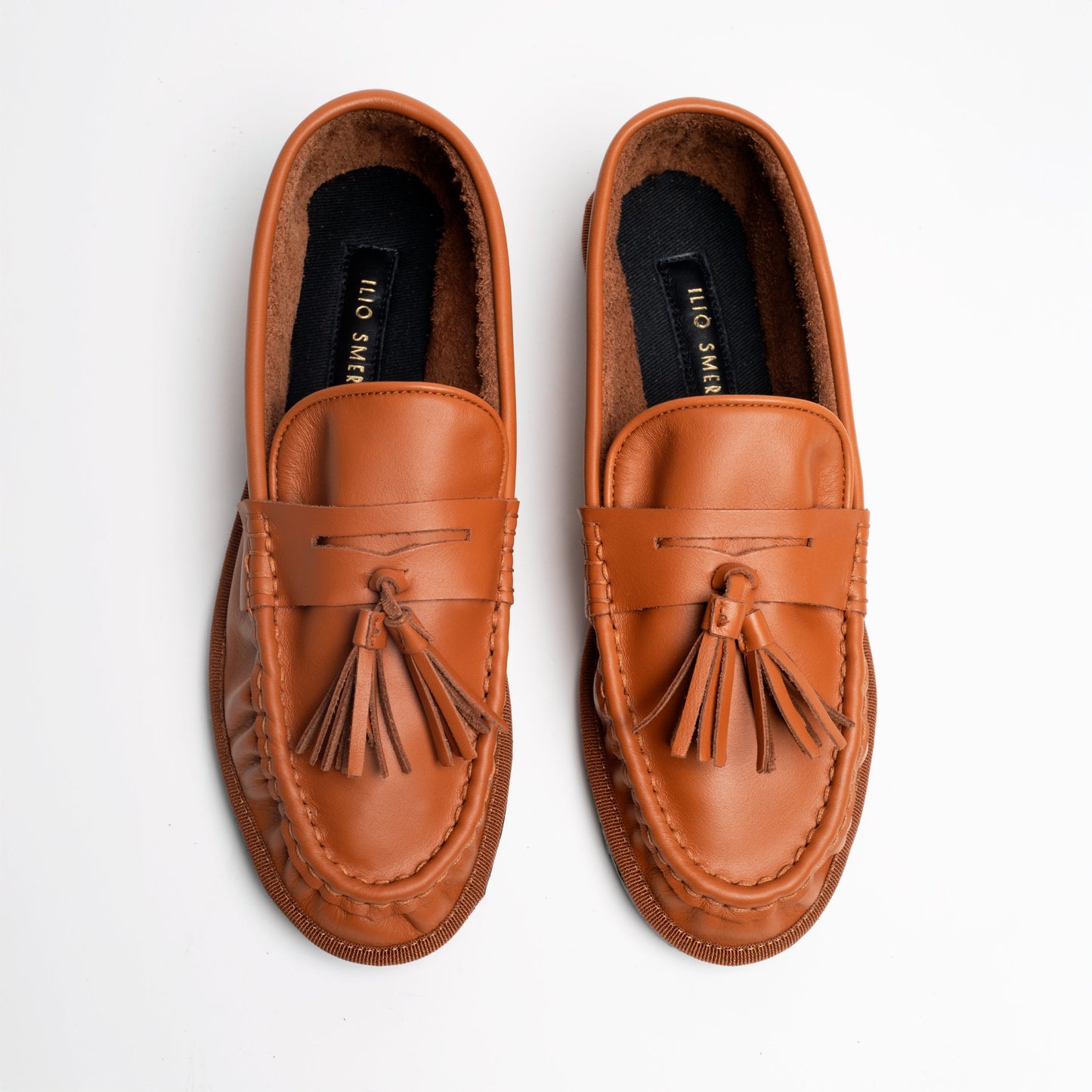 Mocasines Rivoli Piel Caramelo de Ilio Smeraldo · detalle 3