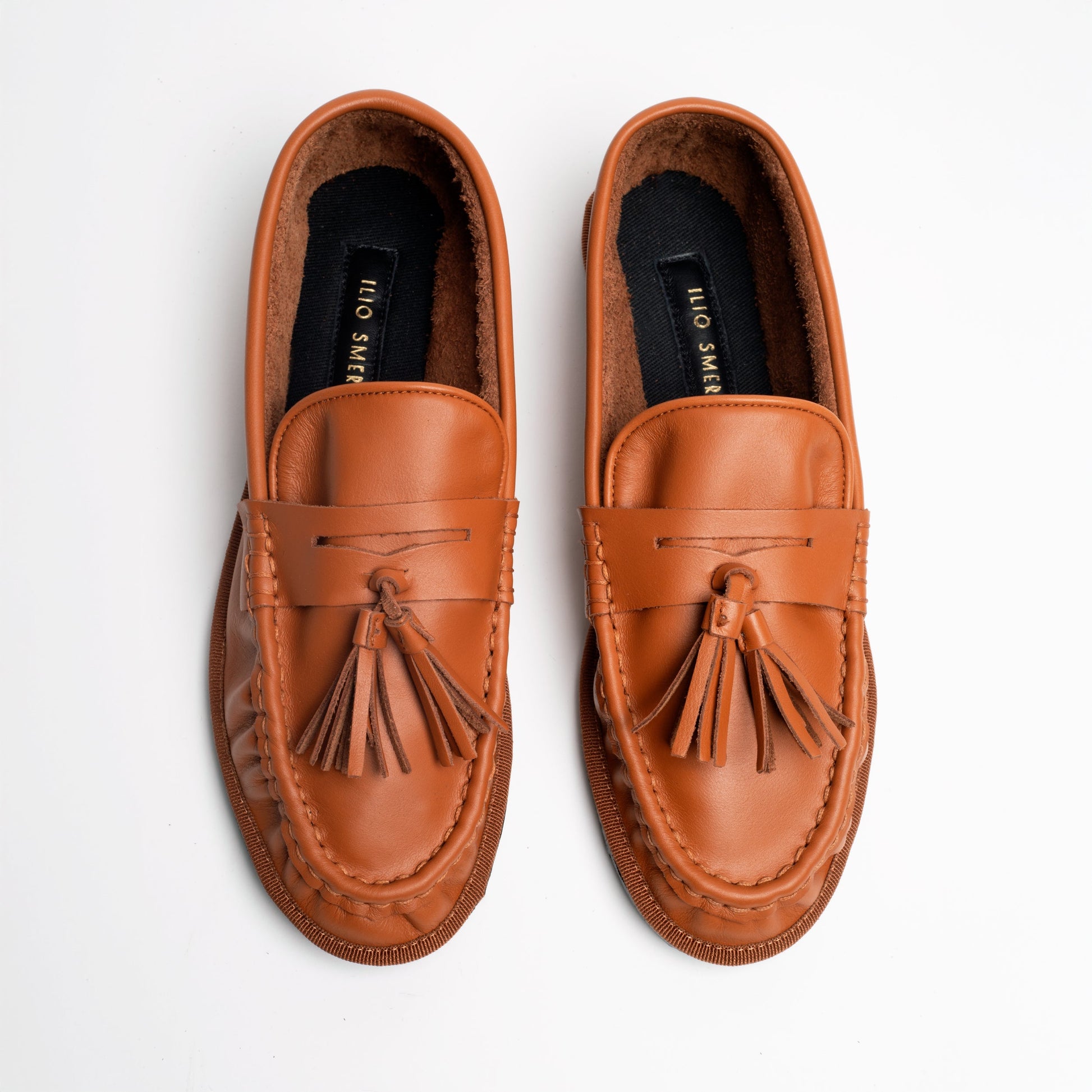 Mocasines Rivoli Piel Caramelo de Ilio Smeraldo · detalle 3