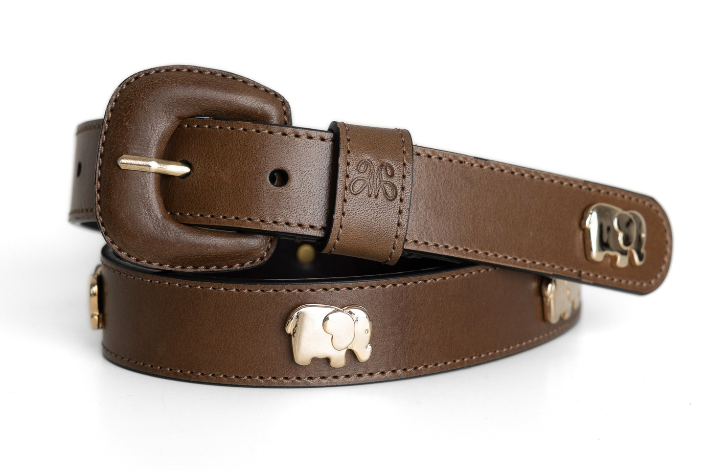 Safari Belt – Leather-covered Buckle de Mom's Goods · detalle 1