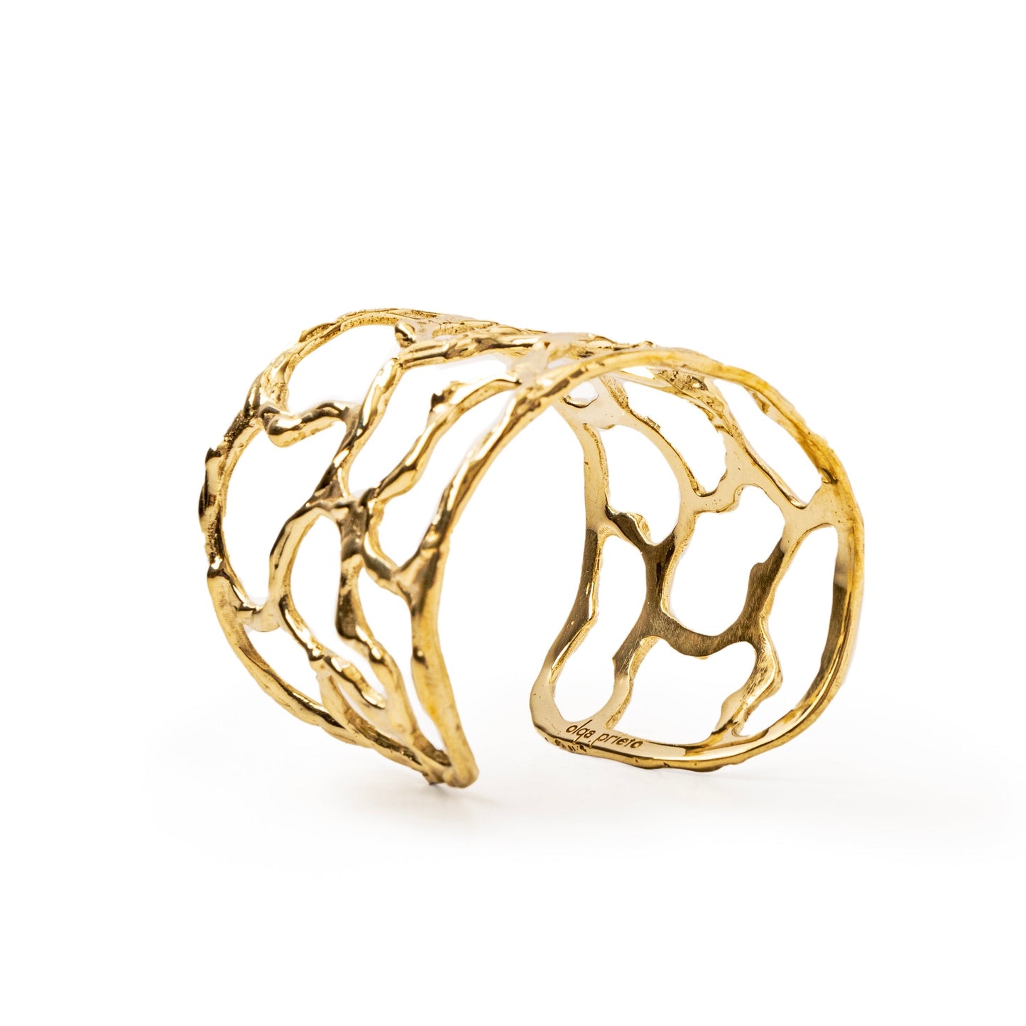 Brazalete Coralino de Olga Prieto · detalle 2