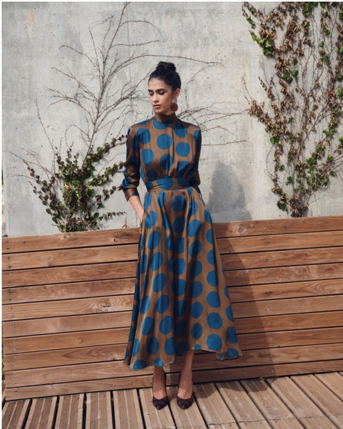 Vestido Carolina Lunares de IQ Collection · detalle 3