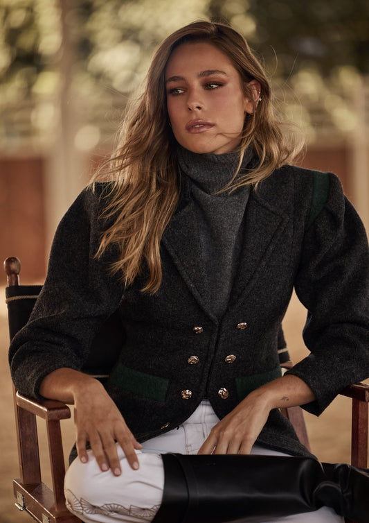 Chaqueta James Gris de IQ Collection · detalle 1