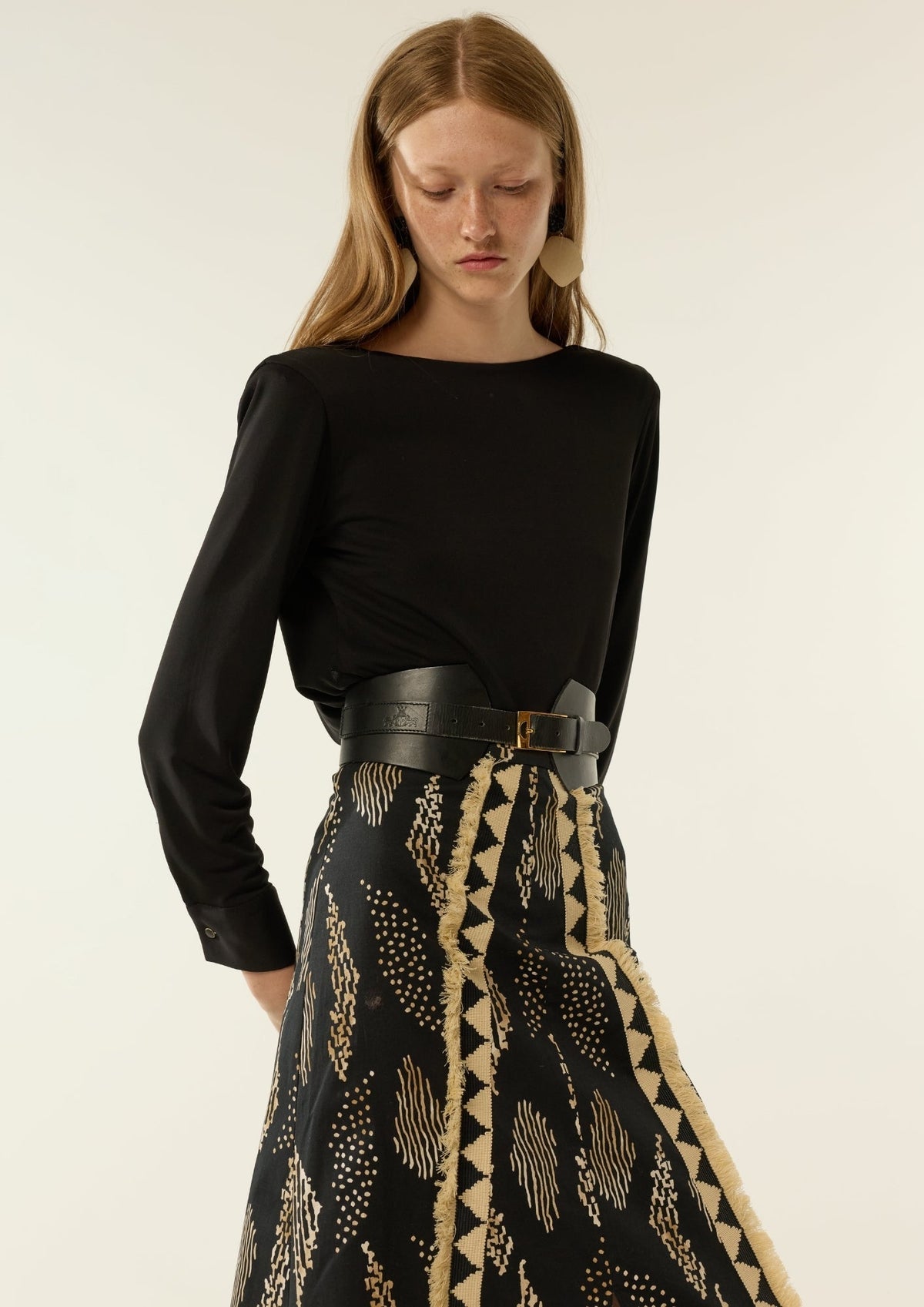 Falda Gina Negro de IQ Collection · detalle 3