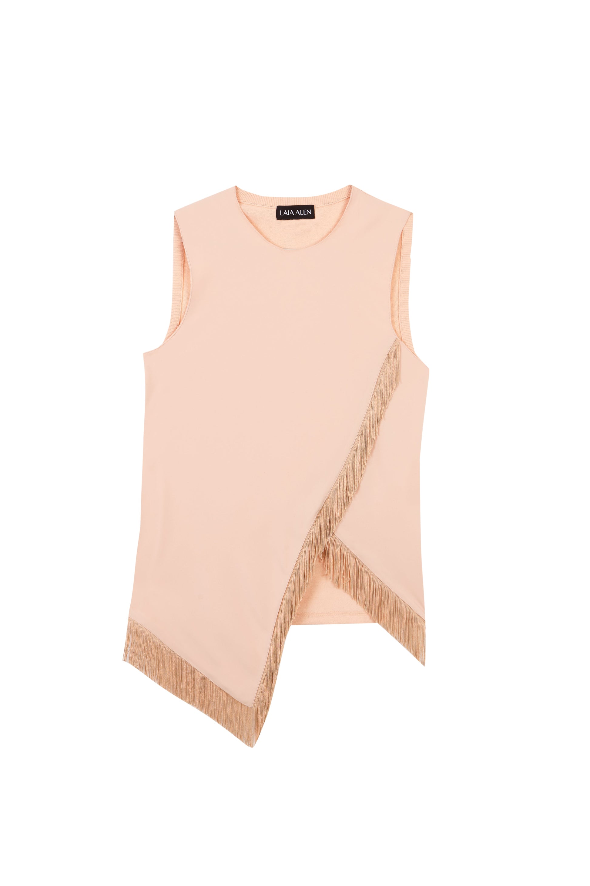 Top Ines rosa empolvado con flecos bordados de Laia Alen – Laia Alen · PORTICO Concept, Turó Park Barcelona (vista 4)