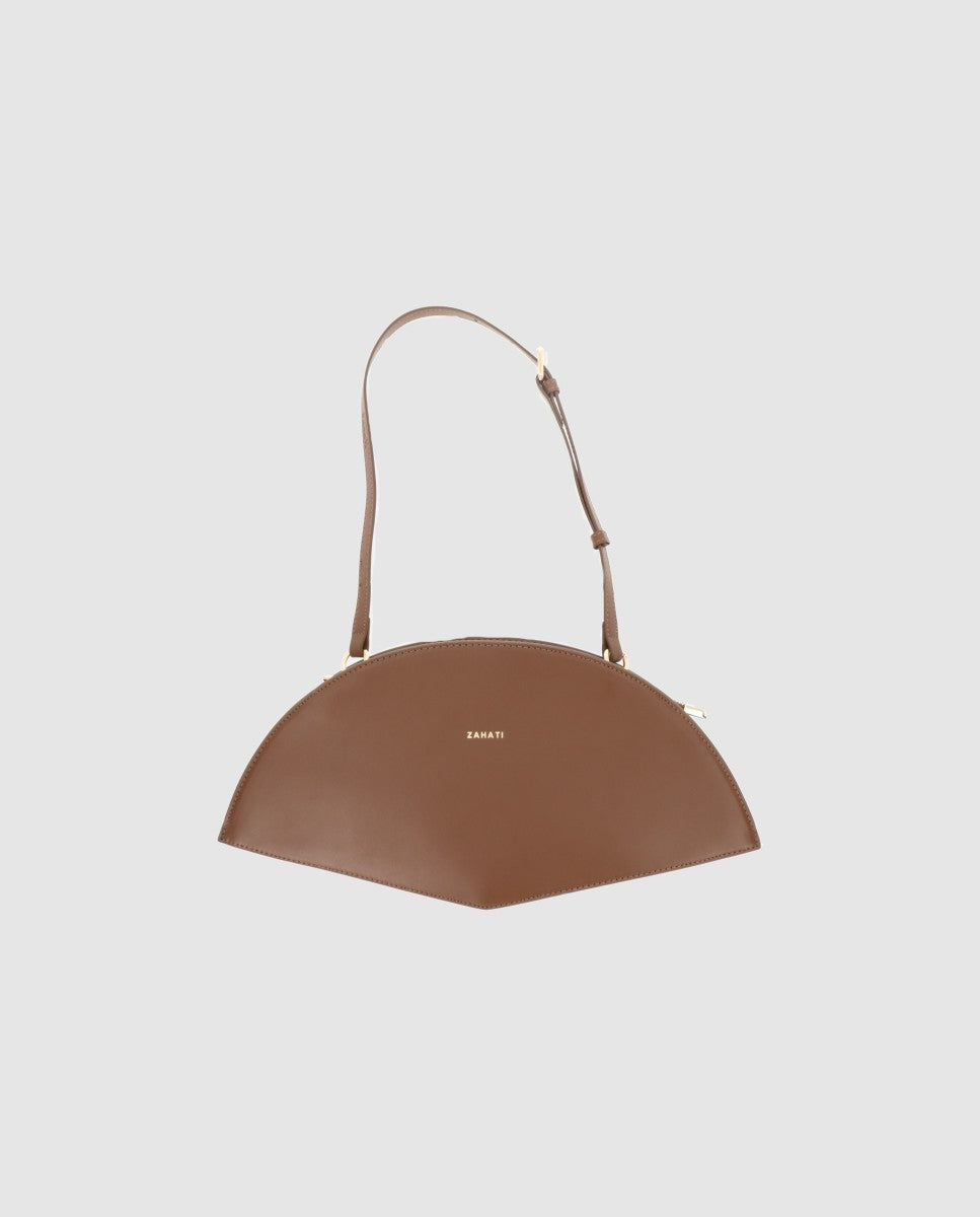 Bolso Abanico Lissé Marrón de Zahati · detalle 10