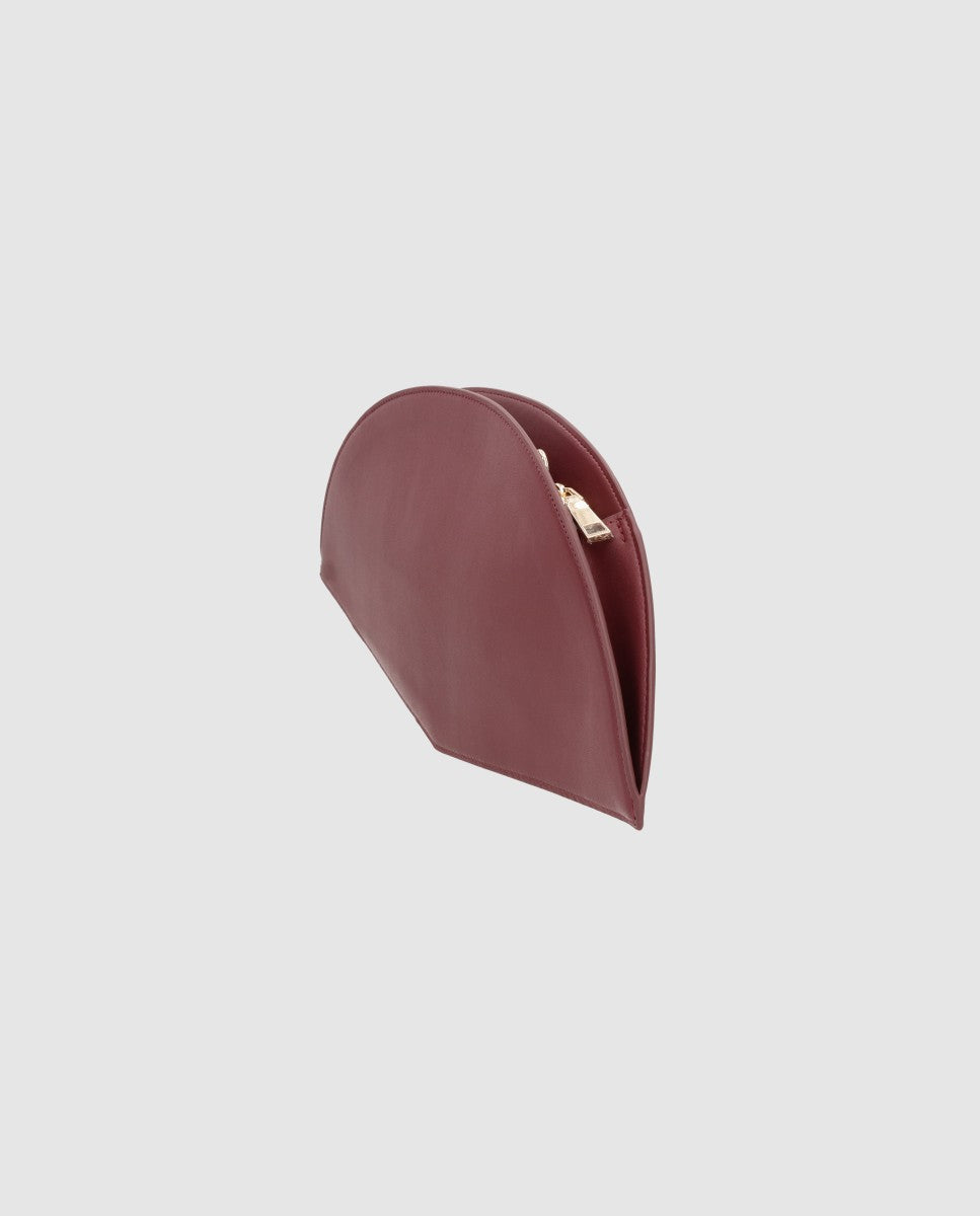 Bolso Abanico Lissé Burdeos de Zahati · detalle 3