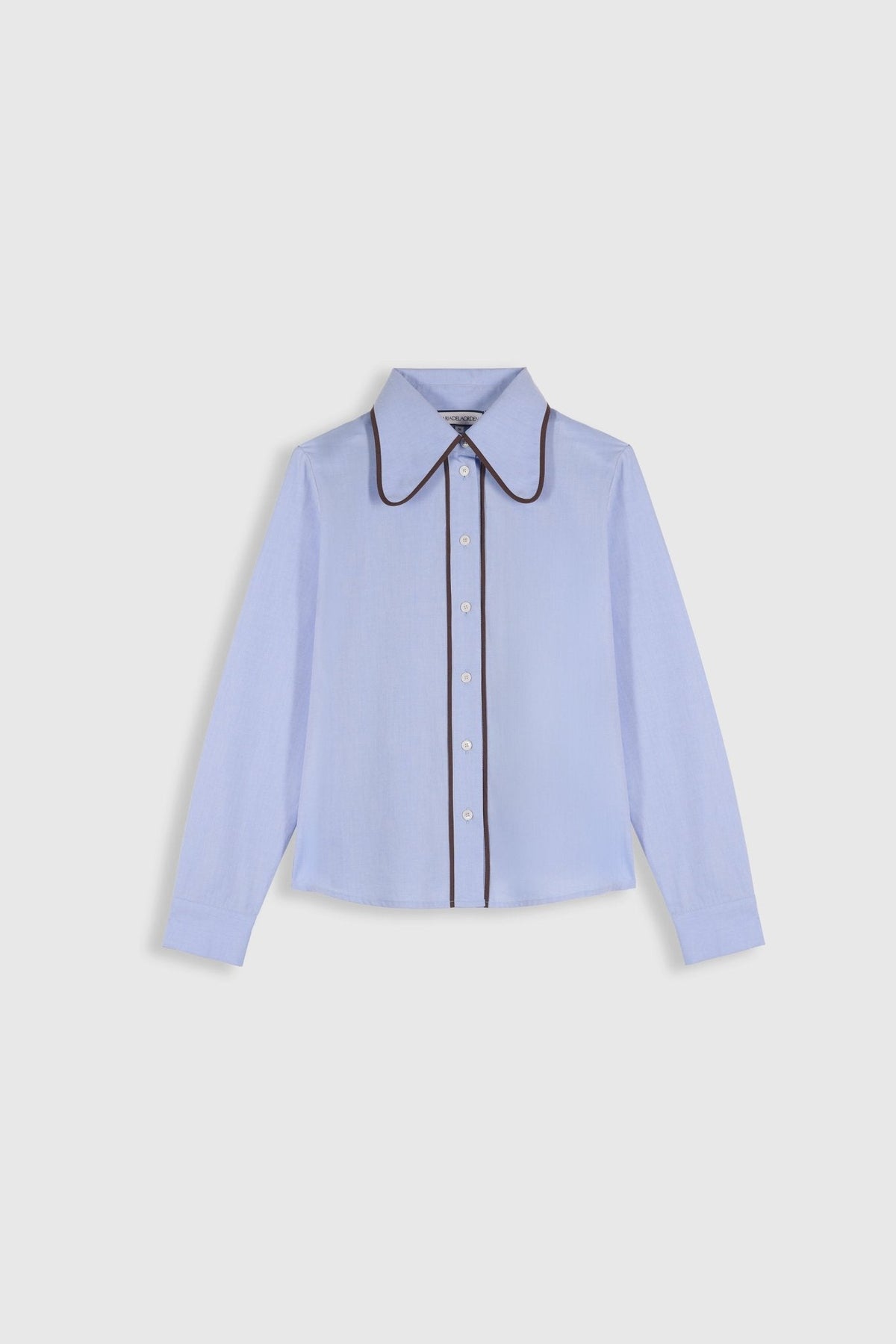 Camisa Ala azul cielo de Maria de la Orden, vista frontal