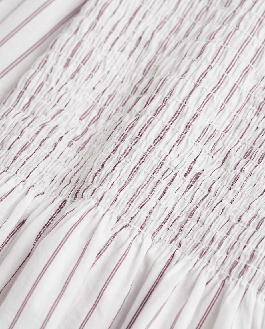 Camisa Aleria Rayas Cabernet de Maria de la Orden Studio · detalle 5