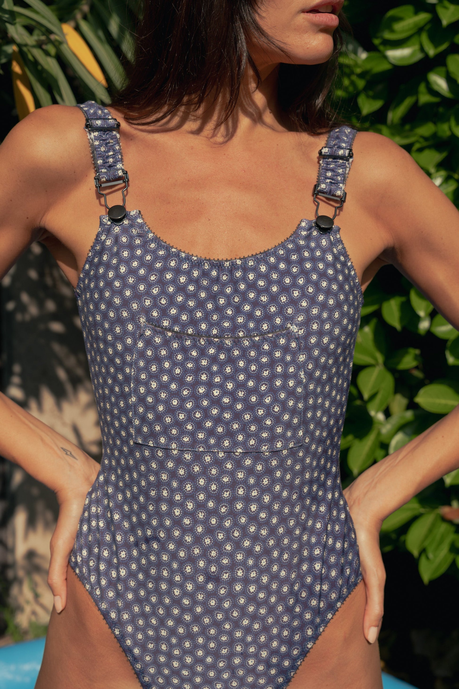 Traje de Baño Biarritz Denim de Baudesson, licra de algodón · detalle 5