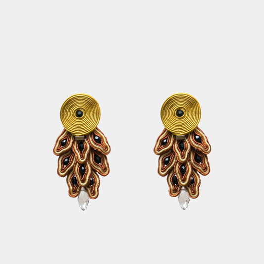 Pendientes Brown Cairo de Musula en marrón y cobre · PORTICO Concept, Turó Park Barcelona