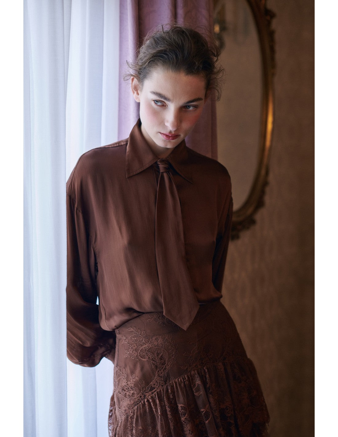 Camisa Zinnia Marrón de Zaitegui studio · 100% viscosa