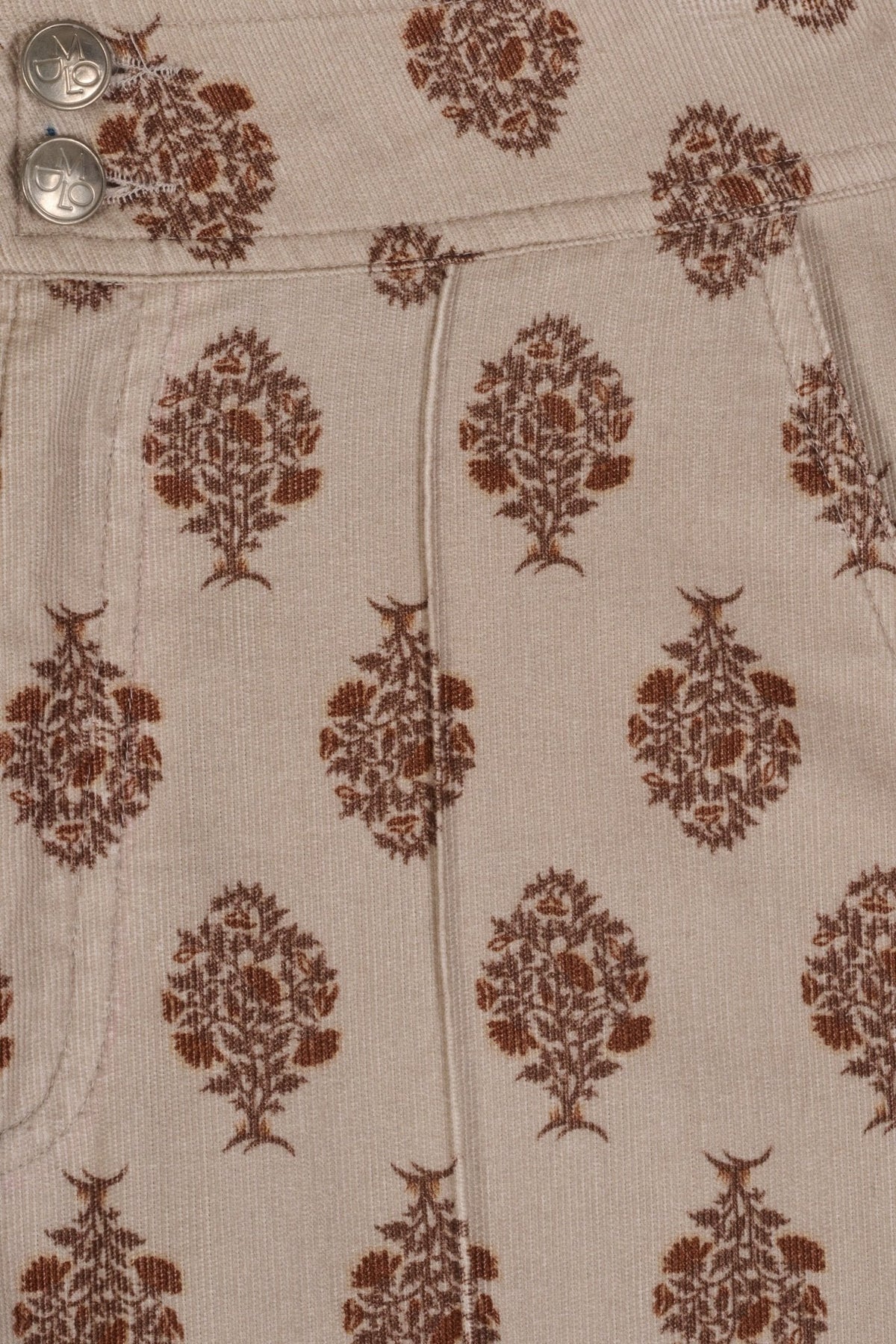 Pantalón Douglas Flores Beige